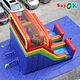 inflatable bouncer house with two slide