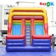 inflatable double lane tnflatable slide
